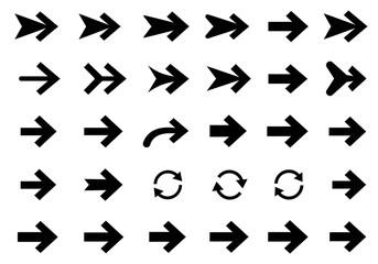 Black arrow icon pack