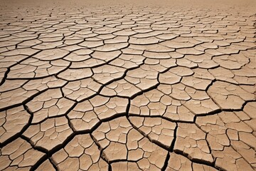 arafed area with a dirt field and a lone cow in the distance