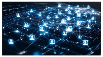 Fototapeta premium Global Network Connections