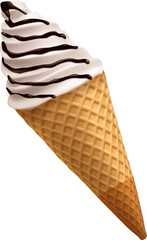 Chocolate Ice Cream Cone