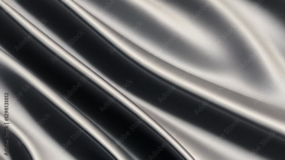 Aufkleber flowing waves create mesmerizing pattern, embodying rhythm and motion in monochrome