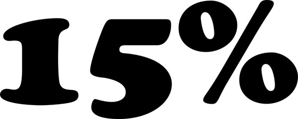 20 Percentage Discount Offer Number Typography Style A0821