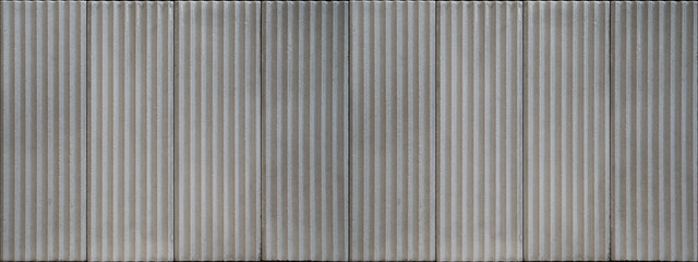 Bright gray grey white 3d grunge abstract corrugated striped, concrete cement stone stripes lines tile slips wall texture backgroun, seamless pattern