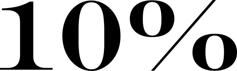 15 Percentage Discount Offer Number Typography Style A0896