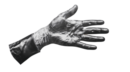 Hand gesture isolated on white background