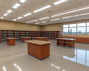 Modern school lab classroom interior design