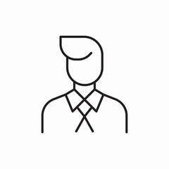 man avatar person icon vector sign
