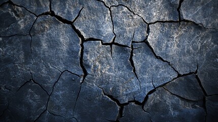 Fototapeta premium A dark, cracked marble background. 