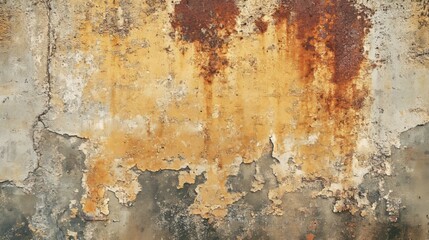 Fototapeta premium A rusty, damaged concrete wall makes a great vintage background. The texture is perfect for a background image. 