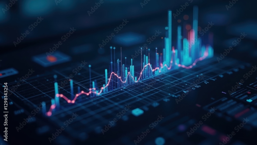 Poster data literacy. image shows close up of computer screen with graph