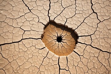 arafed cracked surface of a dry, cracked, cracked, cracked surface