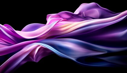 Obraz premium Abstract Purple Blue Pink Fabric Drape with Smooth Texture