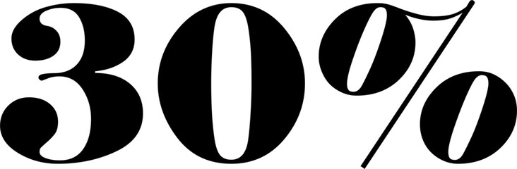90 Percentage Discount Offer Number Typography Style A1177