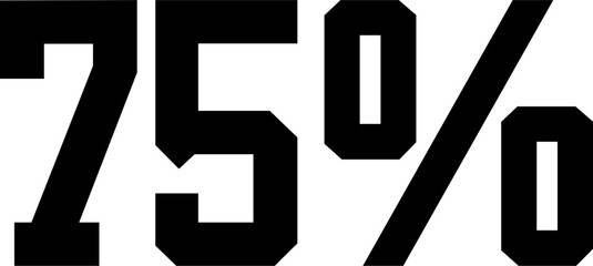 40 Percentage Discount Offer Number Typography Style A1262