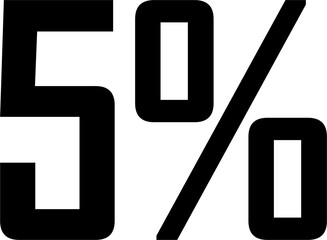 65 Percentage Discount Offer Number Typography Style A1267