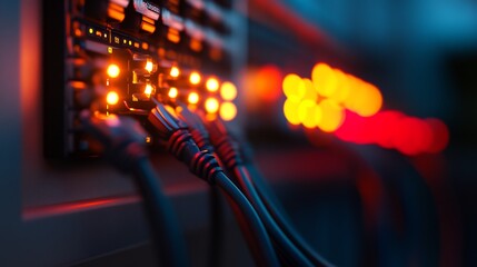 Network Server Connections: Illuminated Data Transfer