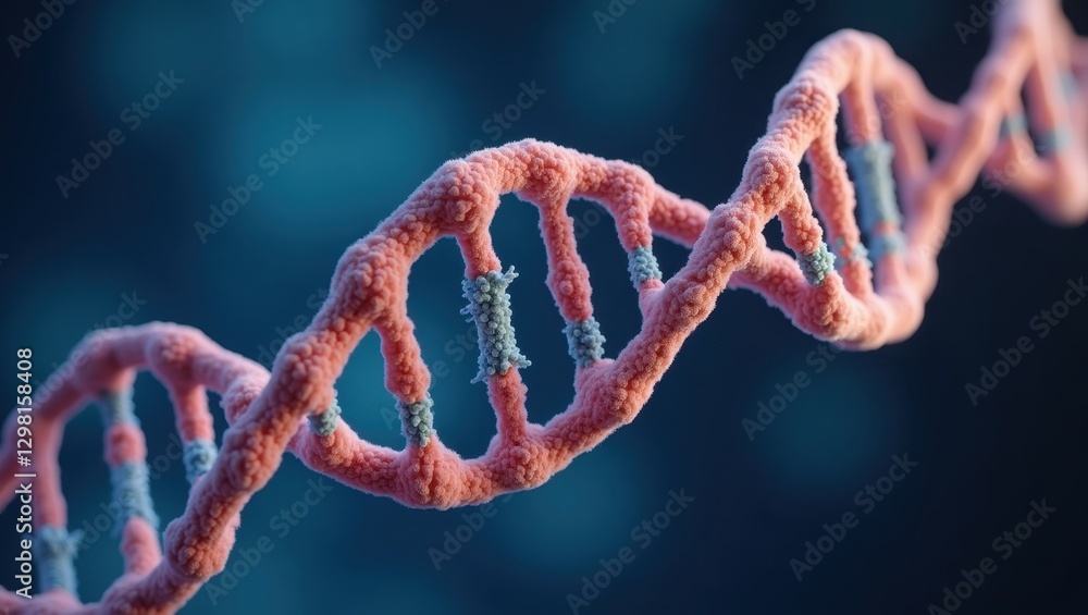 Poster rdna. structure of double - stranded dna is shown in this image