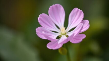 Fototapeta premium a small flower with delicate petals forming a flower crown, petal, delicate, bloom