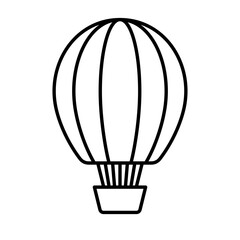 Hot air balloon icon. Vector.