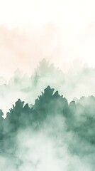 soft green beige watercolor wash background