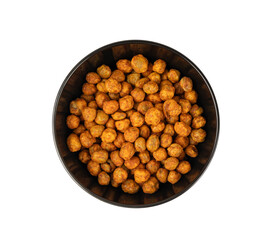 Roasted chickpeas, leblebi pile, spicy fried chana, crispy chick peas with mint and spices, east snack