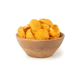 Hummus chickpea chips, chick pea crisps pile, healthy orange snack, fried legume crunchies