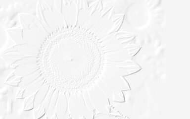 embossed image of flowers 