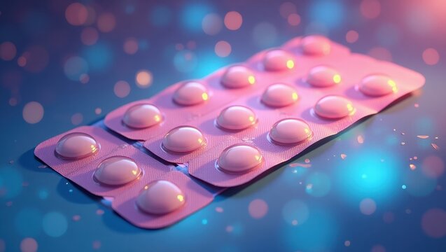 Sleep Patches. Ketoprofen Loading dose Adapalene Oxytocin Ketotifen Hydroxyzine pamoate versed Aliver Insilico Medicine Enveda Biosciences Pink round pills in blister pack close-up, medication health