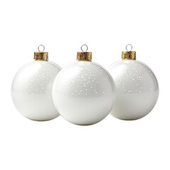 Christmas balls isolated on transparent background