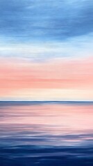 Obraz premium soft pastel sunset horizon with warm tones