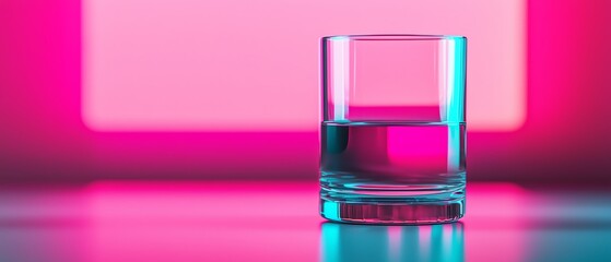 Futuristic cocktail styling, holographic glassware, neon reflections, modern elegance