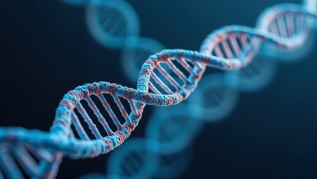 Dna Storage. Double - stranded strand of dna is shown in this image