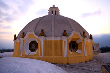 View of the dome of the Iglesia de La Merced in Antigua, Guatemala