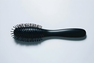 Black Hairbrush Product 3D Render