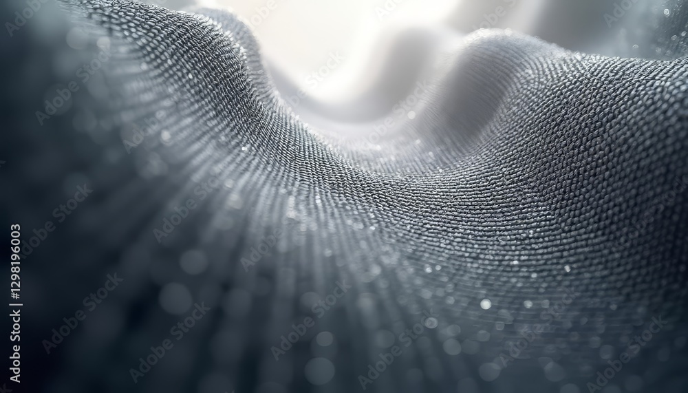 Poster abstract gray fabric texture with wave pattern