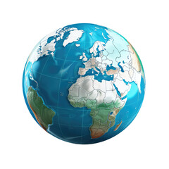 globe on transparent background