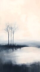 soft blurry morning haze background