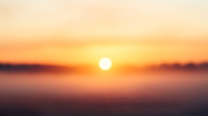 Obraz premium soft warm orange and golden sunrise glow