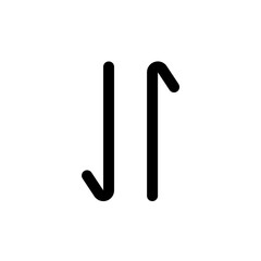 reverse up down line style, perfect for user interface projects