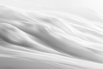 Obraz premium Soft Waves of White Fabric Drapery Flowing Gracefully in Light