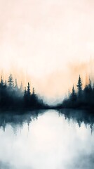 Fototapeta premium soft mist warm floating abstract background