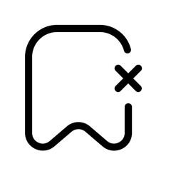 no bookmark line style, perfect for user interface projects