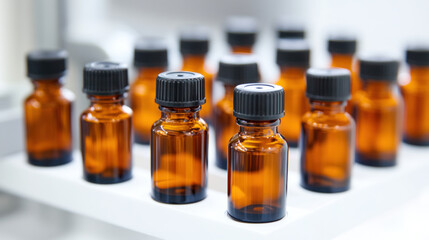 Vitamin Factory, A production line processing vitamin bottles with labels in high fidelity resolution.
