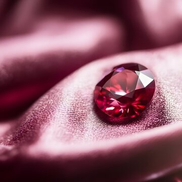 Elegant Red Sapphire Gem Jewelry Luxery Shine Gemstone  