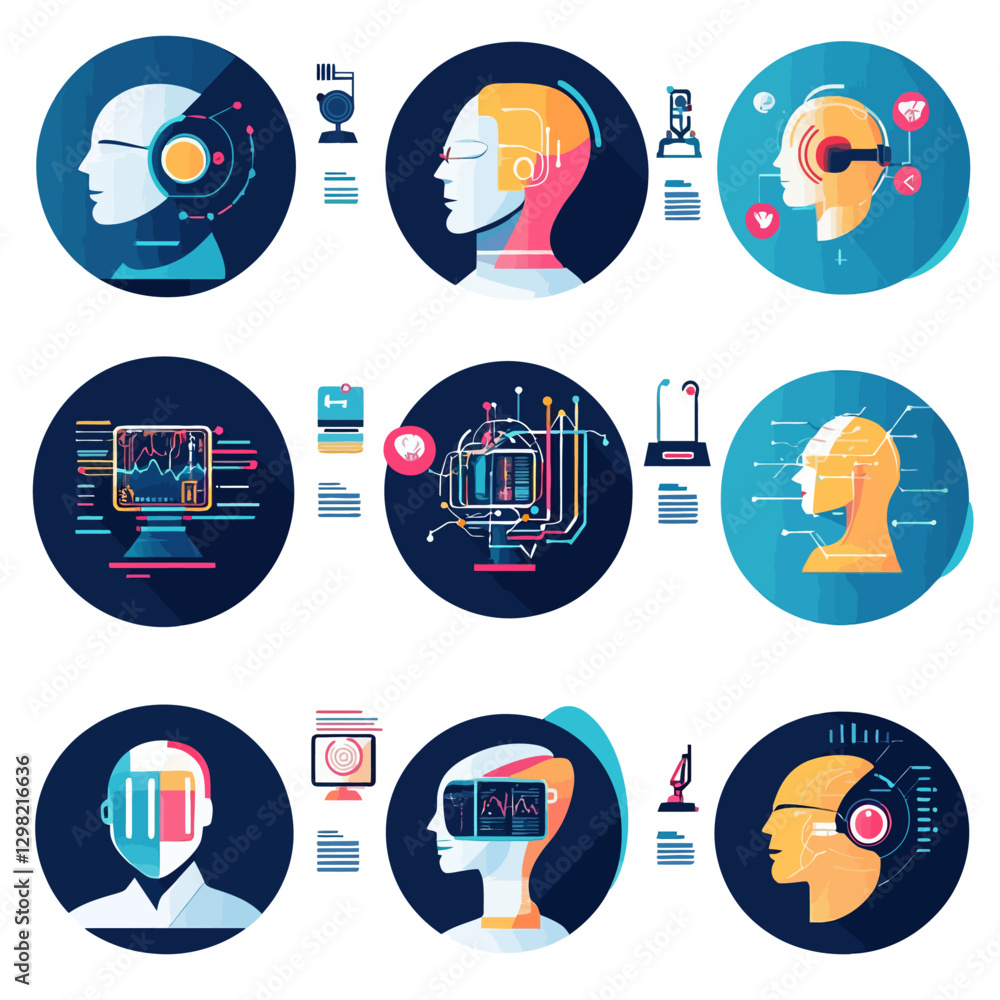 Poster ai technology: brain-computer interface, machine learning, neural network