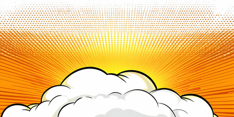 Comic Book Explosion Illustration
