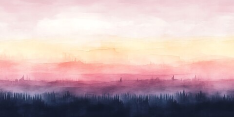 Fototapeta premium soft watercolor wash with warm hues