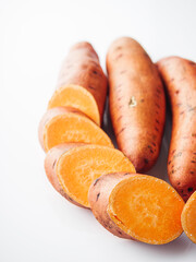 Sweet Potato Preparation Fresh, Organic and Rustic