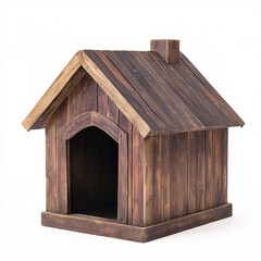 Building a cozy wooden dog house home garden product image outdoor front view pet care concept