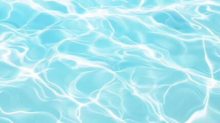 Obraz premium Texture of clear light blue water surface